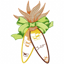 Carrot Embroidery Design 3 Carrot Embroidery Design 3